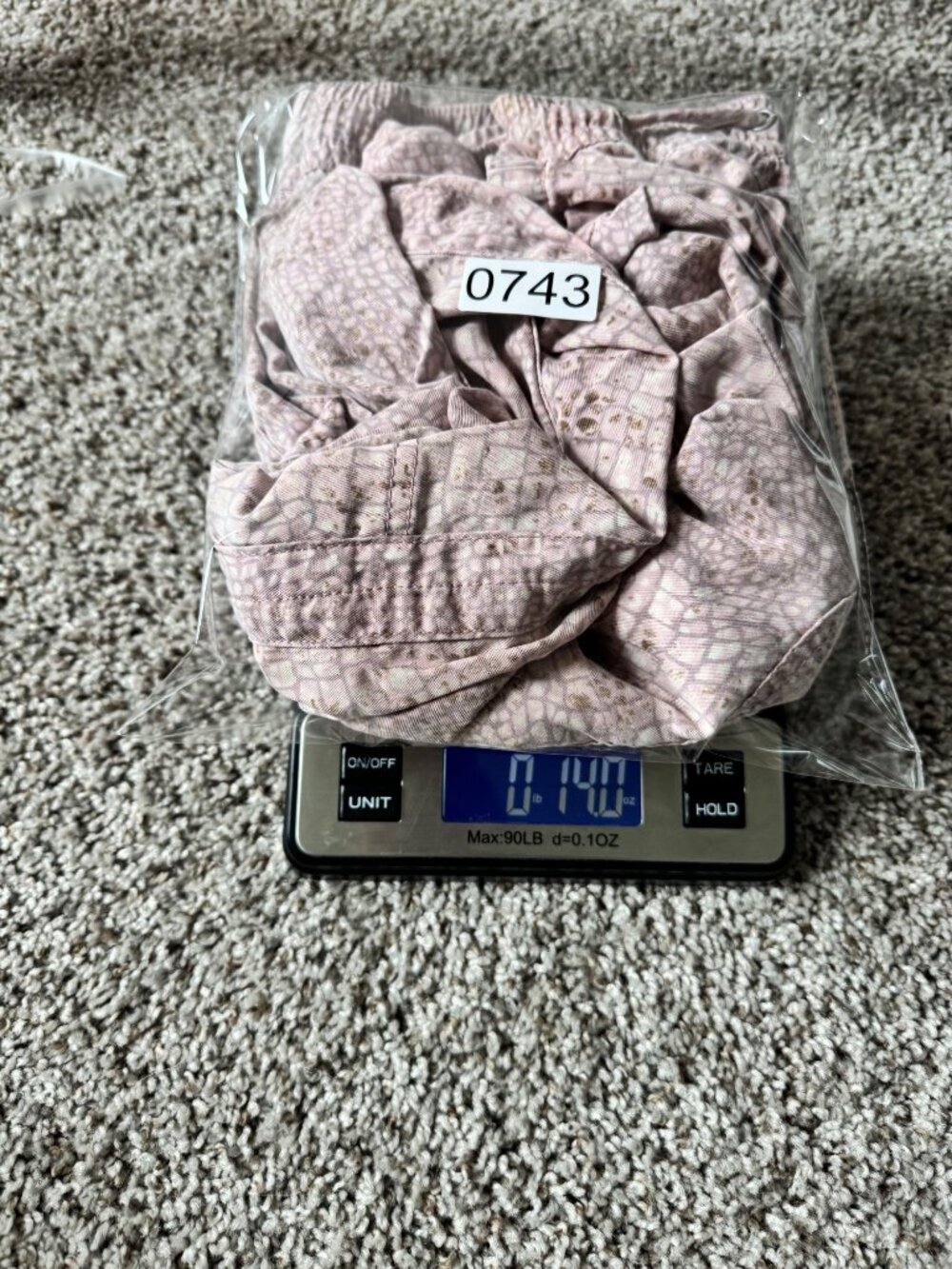 Anthropologie Pink Croc Print Drawstring Jogger Pants 100% Lyocell Size M - Picture 9 of 9